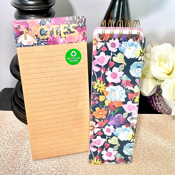 NWT FLORAL Hardcover Notebook/Journal Notepad Stationery Bundle - Picture 3 of 5